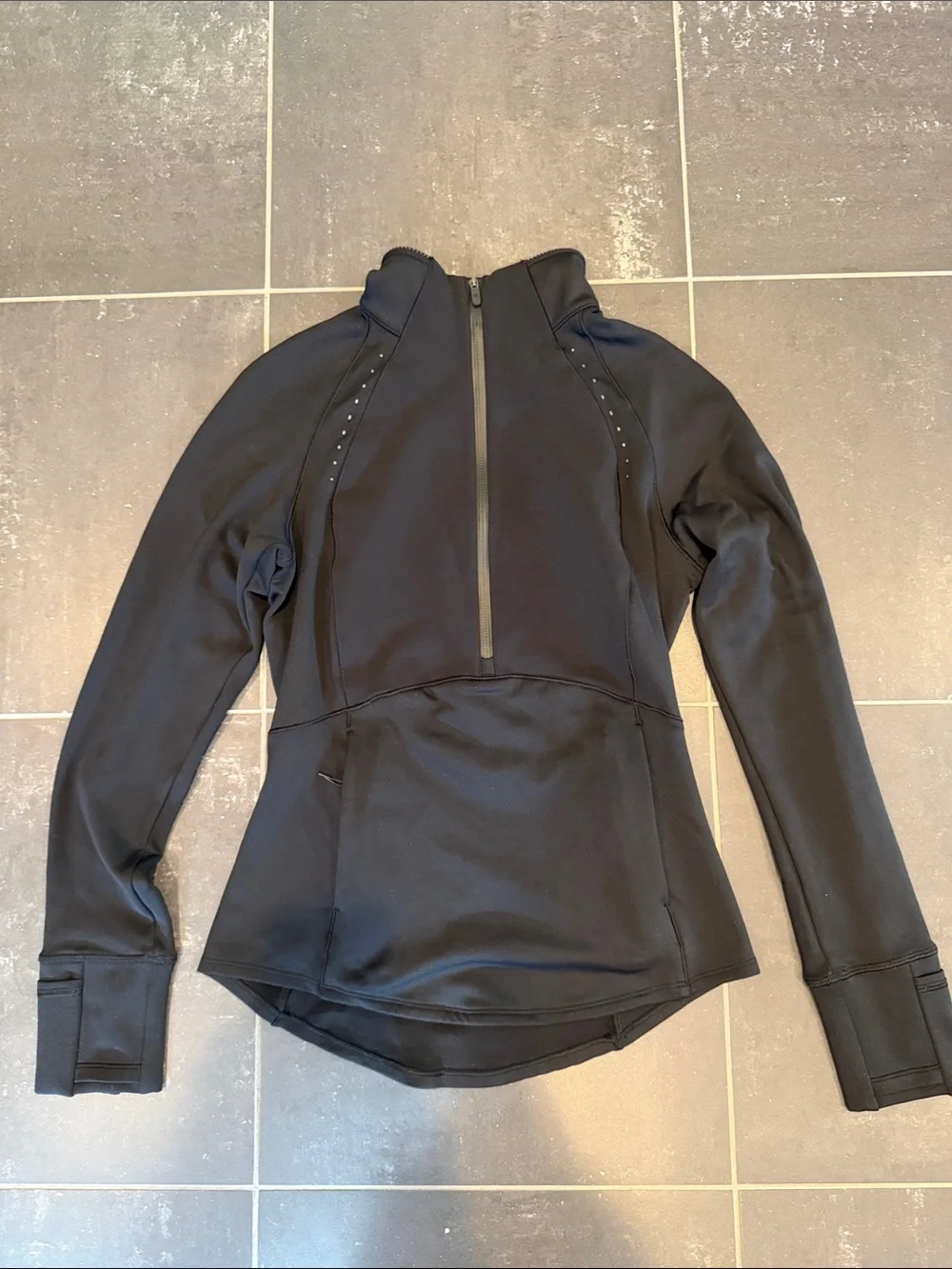 Lululemon Black Cold Weather Running Half Zip size 4